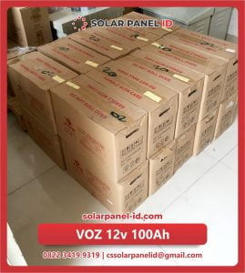 Jual baterai aki kering VOZ 12v 100Ah murah lengkap