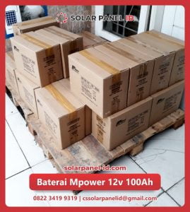 distributor baterai vrla mpower 12v 100Ah solarcell surabaya