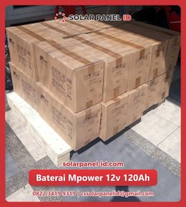 distributor baterai vrla mpower 12v 120Ah solarcell surabaya