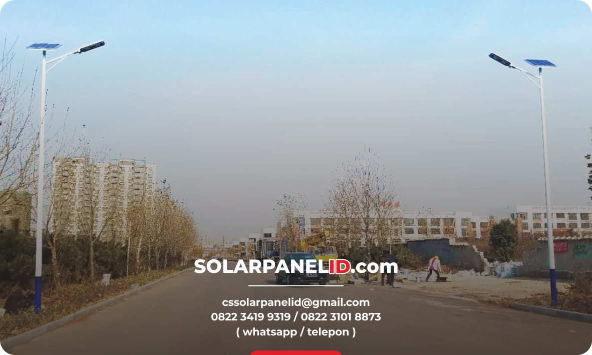 lampu pju solarcell two in one 80 w