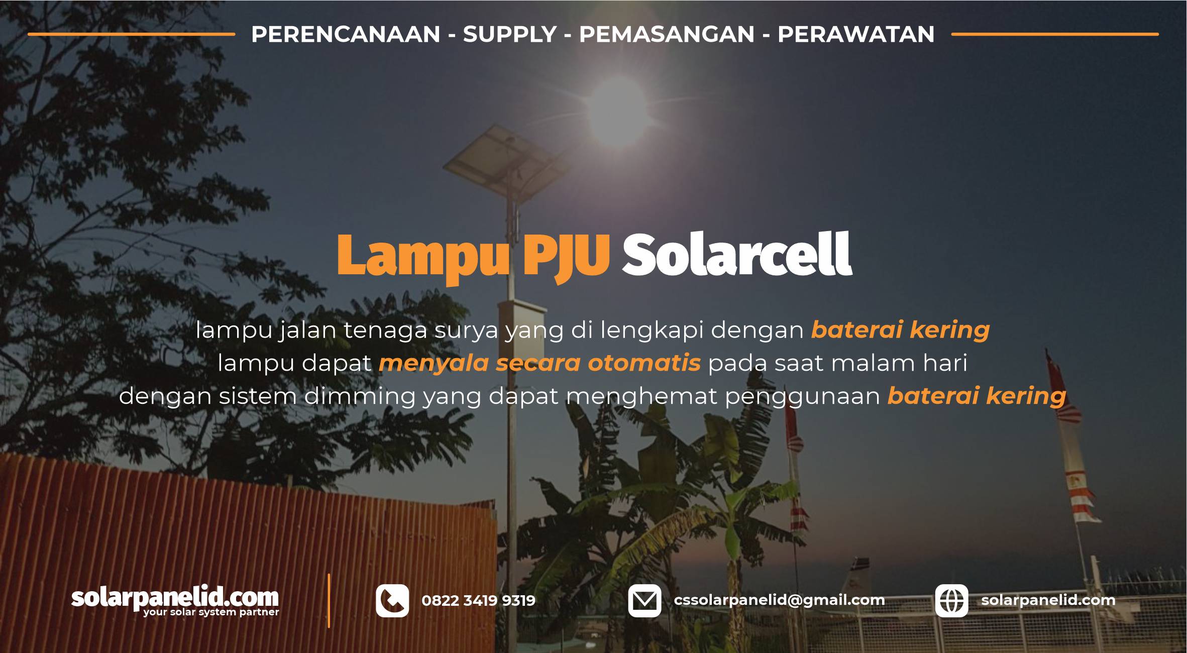 harga lampu pju tenaga surya jayapura murah