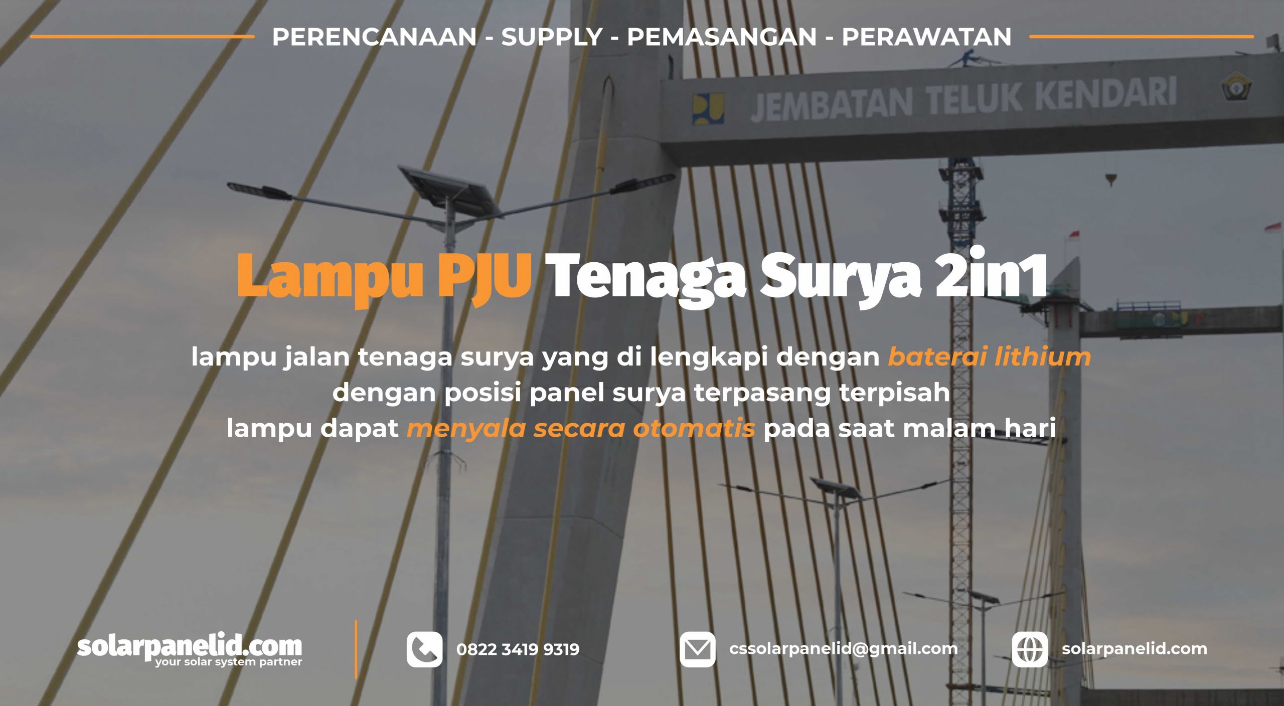 jual lampu pju tenaga surya 2in1 di teluk kendari
