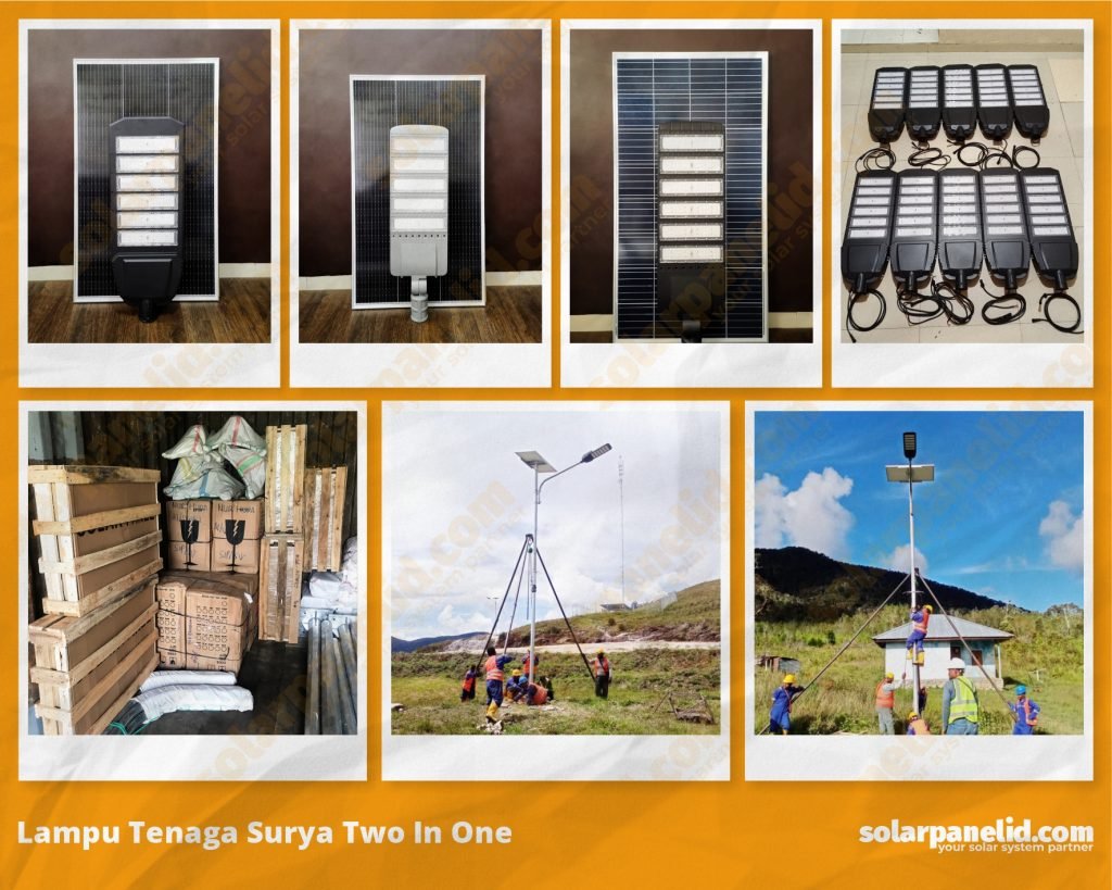Lampu Tenaga Surya two in one 2in1