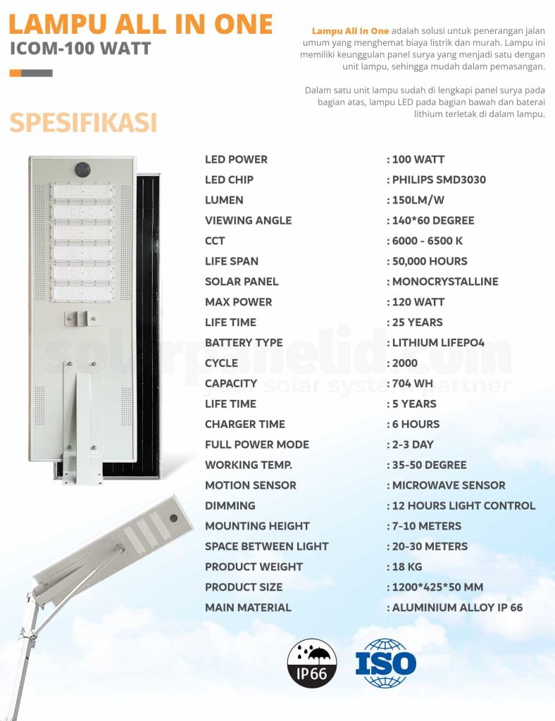 PJU Solarcell All In One Untuk Perumahan dan Jalan desa